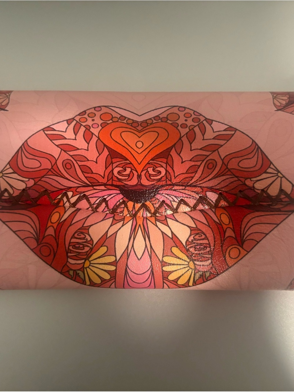 Pink and Red Lip Art Wall Decor Print